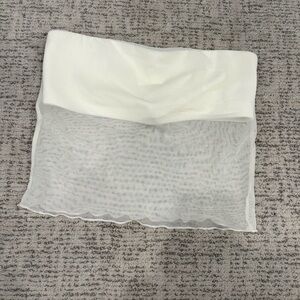 Ivory Mesh Crop Top